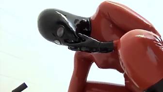 rubber lesbian play riding