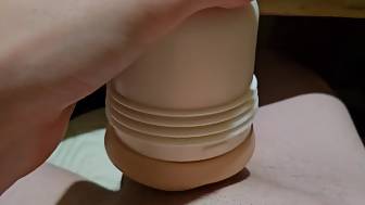 teen fucks fleshlight cunt