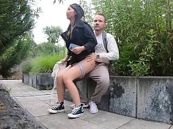 3 min - Interracial couple penetrates public