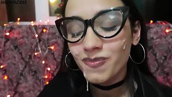 hot teenager sloppy blow