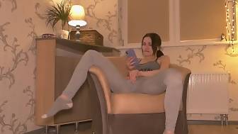 blue eyed girlfriend getting