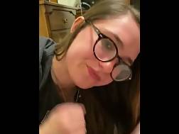 Teen Blow Job Glasses - Free Homemade Blowjob Glasses Porn Videos