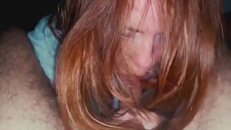 redheaded babe passionate sucking