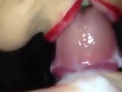 3 min - Sucking dick sperm closeup